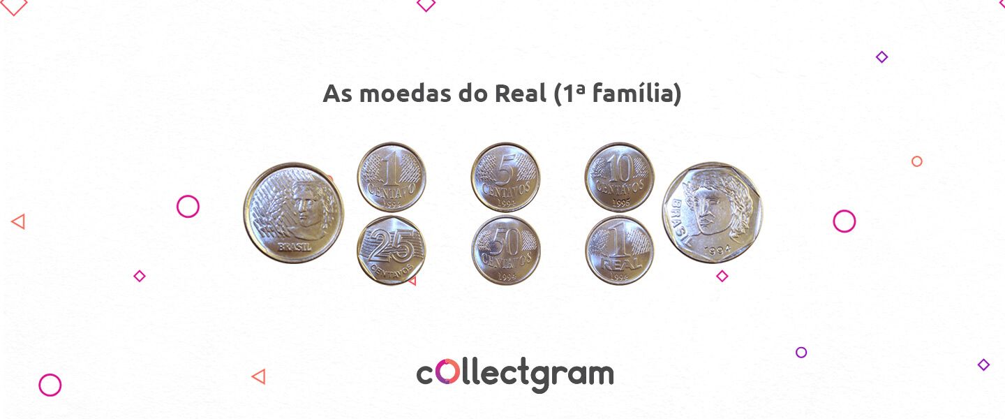 As moedas do Real (primeira família)