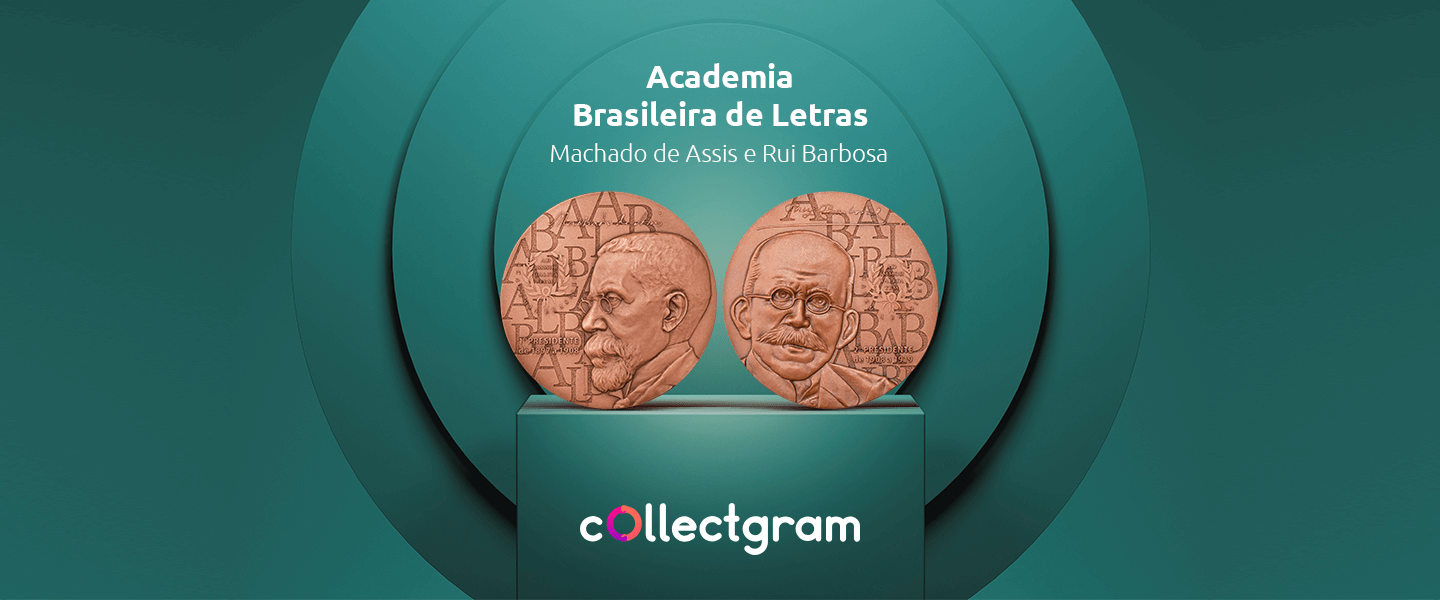 Medalha da Academia Brasileira de Letras: Machado de Assis e Rui Barbosa