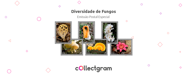 Diversidade de fungos: selo postal especial